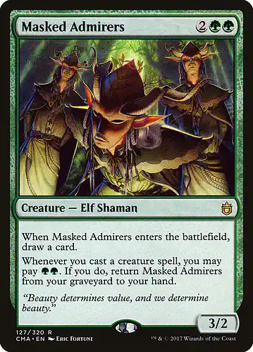Masked Admirers - cma Spoiler