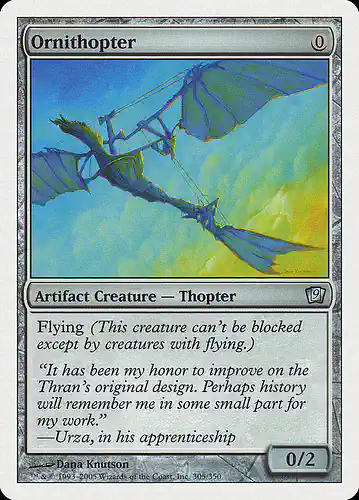 Ornithopter - 9ed Spoiler