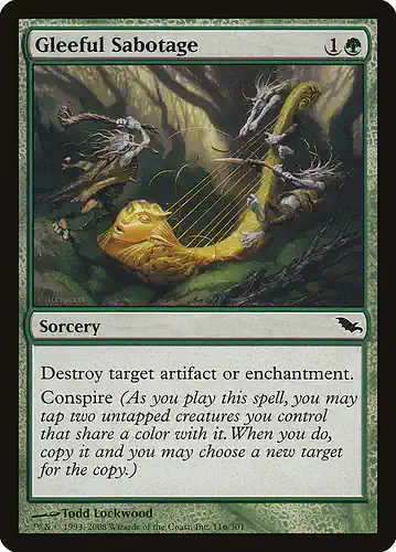 Gleeful Sabotage - shm Spoiler