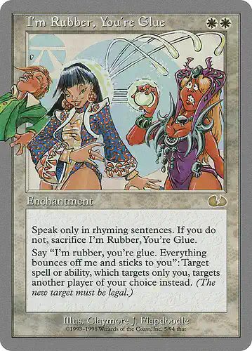 I'm Rubber, You're Glue - ugl Spoiler