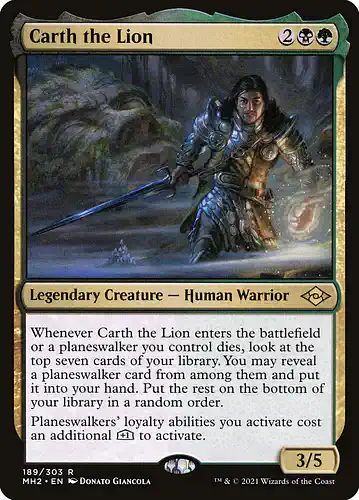 Carth the Lion - mh2 Spoiler