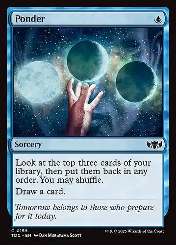 Ponder - tdc Spoiler