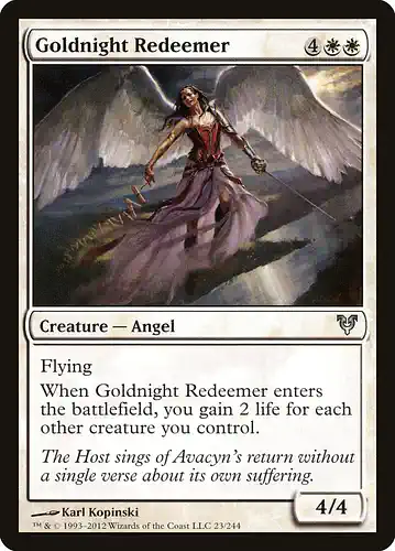 Goldnight Redeemer - avr Spoiler
