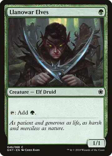 Llanowar Elves - gnt Spoiler
