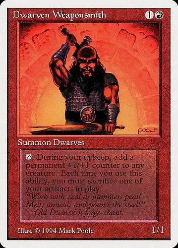 Dwarven Weaponsmith - sum Spoiler