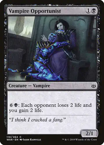 Vampire Opportunist - war Spoiler