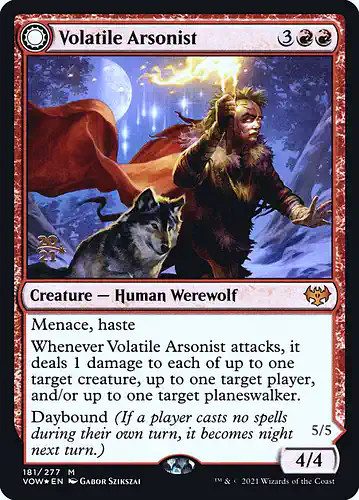 Volatile Arsonist - vow Spoiler