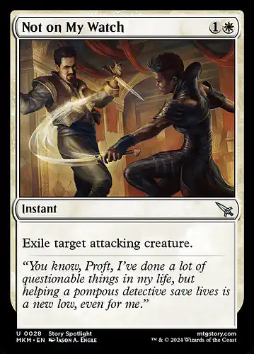 Not on My Watch - mkm Spoiler