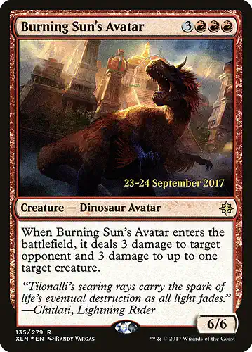 Burning Sun's Avatar - xln Spoiler