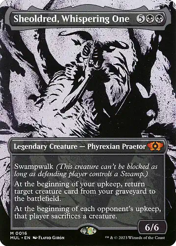 Sheoldred, Whispering One - mul Spoiler