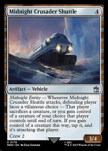 Midnight Crusader Shuttle - who Spoiler