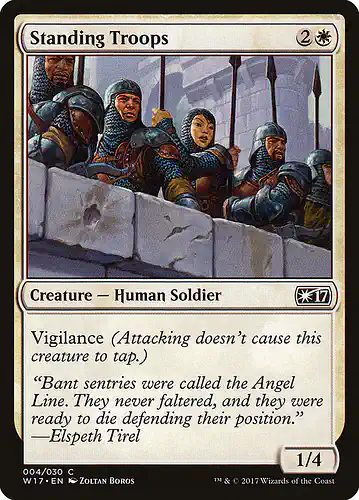 Standing Troops - w17 Spoiler