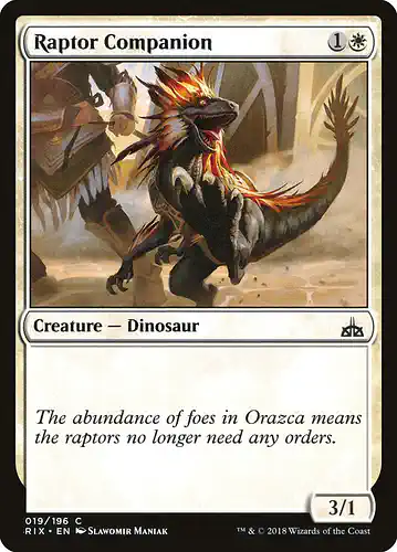 Raptor Companion - rix Spoiler
