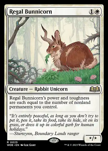 Regal Bunnicorn - woe Spoiler