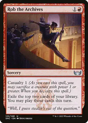 Rob the Archives - snc Spoiler