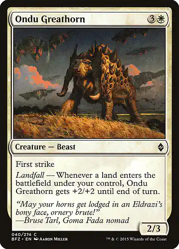 Ondu Greathorn - bfz Spoiler