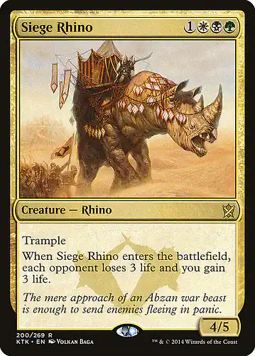 Siege Rhino - ktk Spoiler