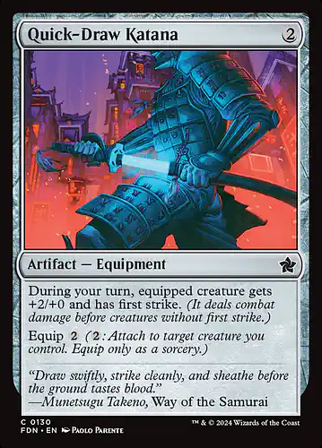 Quick-Draw Katana - fdn Spoiler