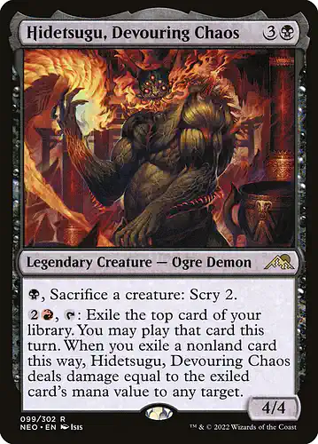 Hidetsugu, Devouring Chaos - neo Spoiler