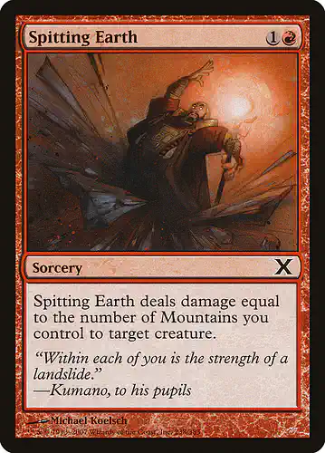 Spitting Earth - 10e Spoiler