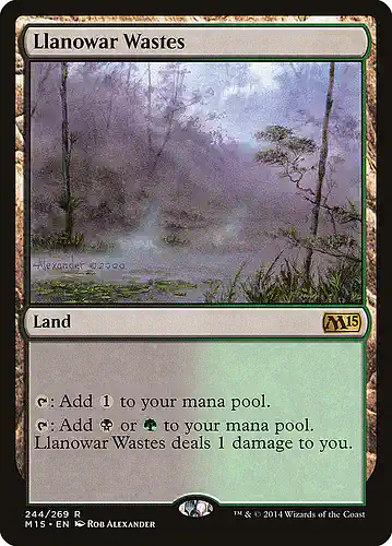 Llanowar Wastes - m15 Spoiler