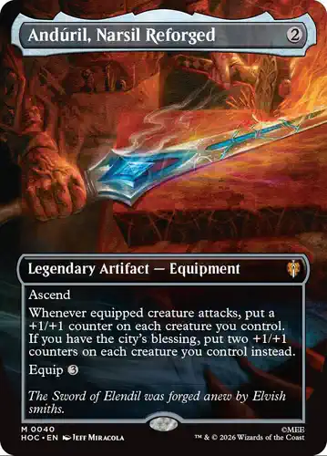 Andúril, Narsil Reforged - hoc Spoiler