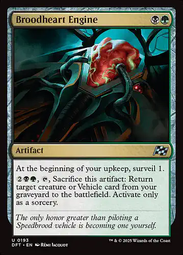 Broodheart Engine - dft Spoiler