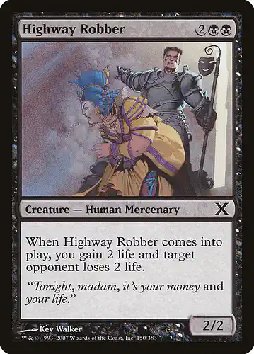 Highway Robber - 10e Spoiler