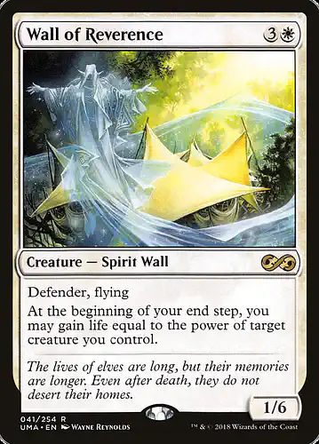 Wall of Reverence - uma Spoiler