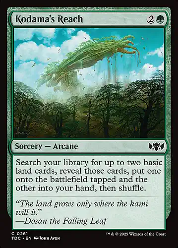 Kodama's Reach - tdc Spoiler