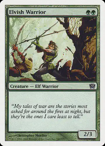 Elvish Warrior - 9ed Spoiler