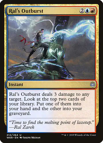 Ral's Outburst - war Spoiler