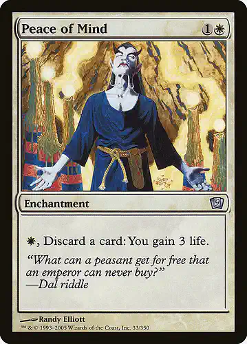 Peace of Mind - 9ed Spoiler