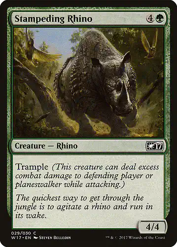 Stampeding Rhino - w17 Spoiler