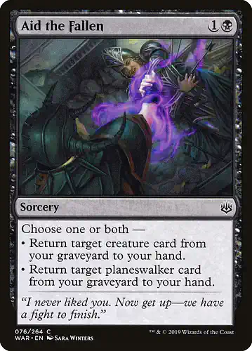 Aid the Fallen - war Spoiler