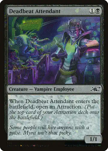 Deadbeat Attendant - unf Spoiler