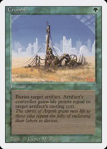 Crumble - 3ed Spoiler
