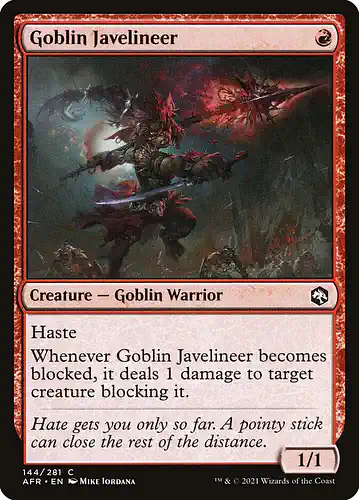 Goblin Javelineer - afr Spoiler