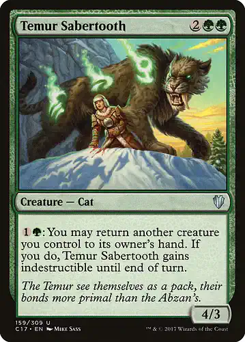 Temur Sabertooth - c17 Spoiler