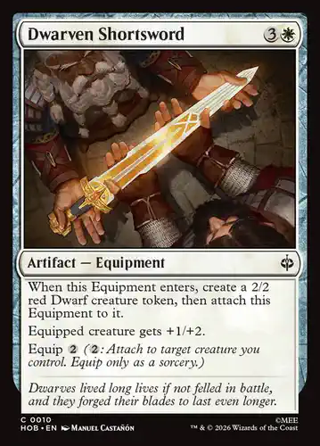 Dwarven Shortsword - hob Spoiler
