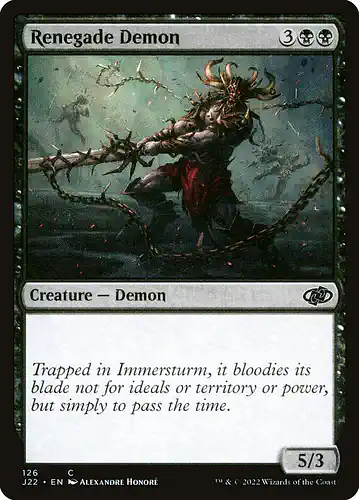 Renegade Demon - j22 Spoiler