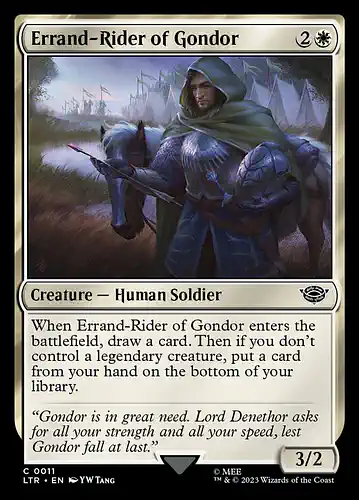 Errand-Rider of Gondor - ltr Spoiler