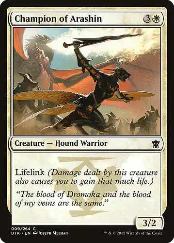 Champion of Arashin - dtk Spoiler