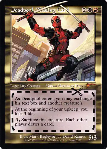 Deadpool, Trading Card - sld Spoiler