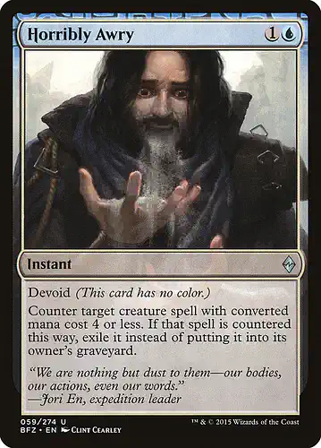 Horribly Awry - bfz Spoiler