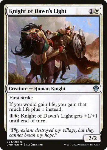 Knight of Dawn's Light - dmu Spoiler