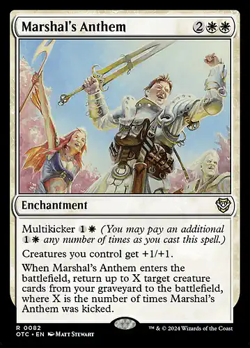 Marshal's Anthem - otc Spoiler