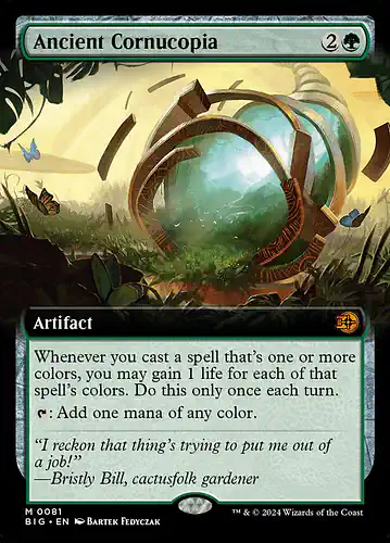 Ancient Cornucopia - big Spoiler
