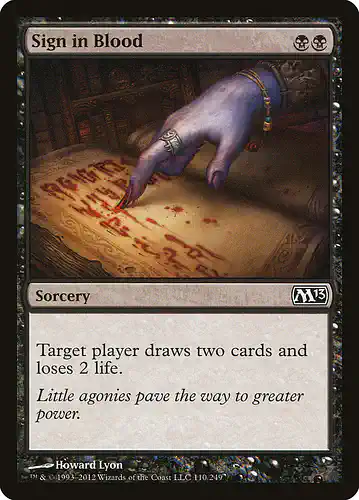 Sign in Blood - m13 Spoiler