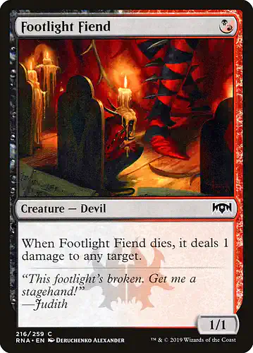 Footlight Fiend - rna Spoiler
